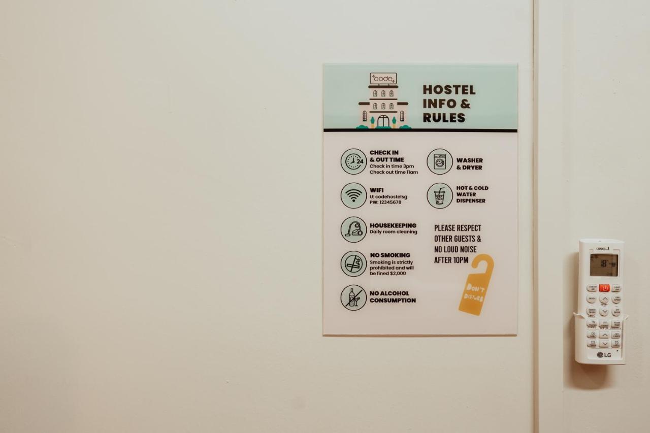 Code Hostel At Lavender Singapura Luaran gambar